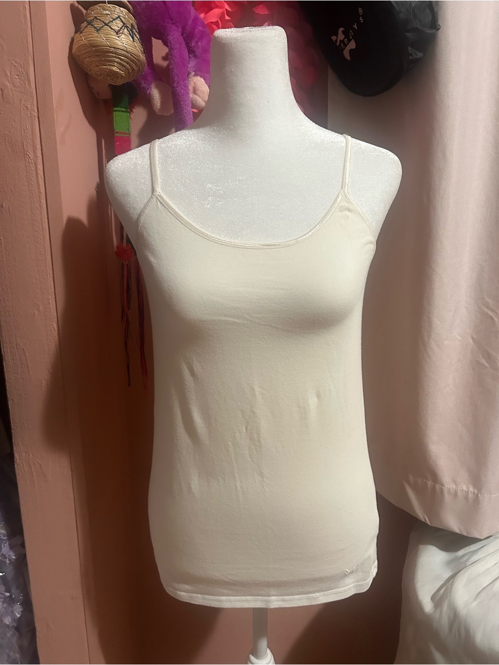 Justice Cream Spaghetti Strap Camisole